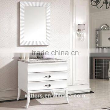 WTS8522V 40'' Modern Home Furniture Floor Mounted White Color Wood Bathroom Vanity Cabinets photo-6