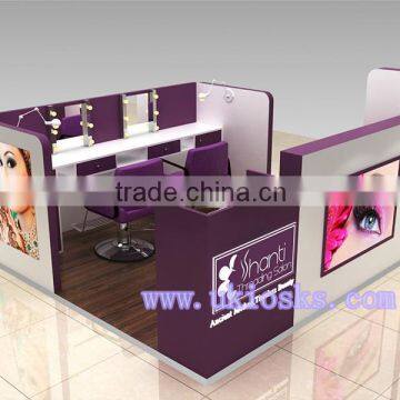 10 by 10 feet beauty salon design eyebrow kiosk design / eyebrow threading kiosk for seattle