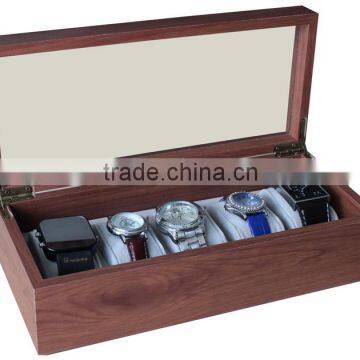 New brown watch wodoen box for 4 watches packing