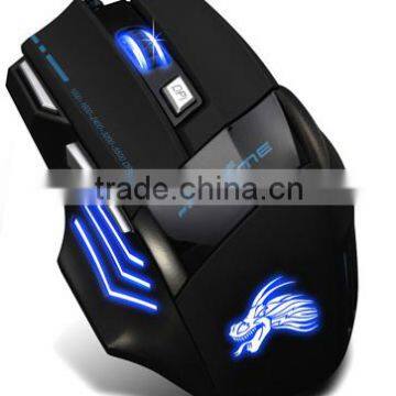 7D Wired Game Mouse Laser Lighted LED Custom Logo Gaming Mouse