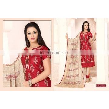 Worldly Maroon Cotton Churidar Suit/Designer churidars Suits Shopping