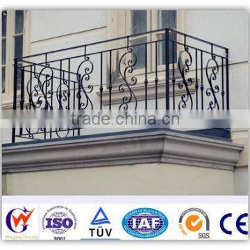 Decorative China ISO9001 wrought iron window railing manufacturer