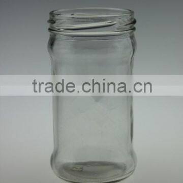 235ML ROUND CLEAR GLASS JAR FOR JAM HONEY