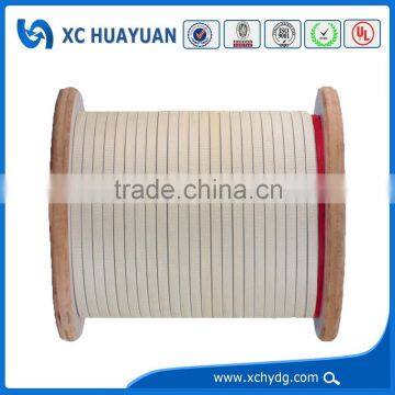 Fiberglass coated rectangular aluminum wire for electrical equipment