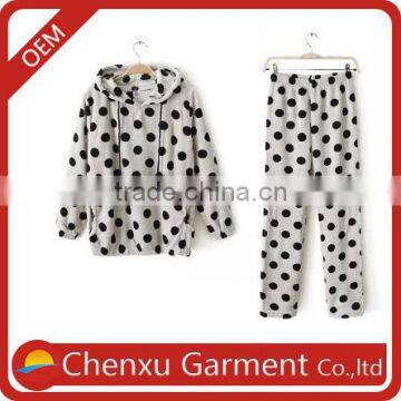 pretty woman nightgown cute women pajamas cotton plain nightgown hooded flannel sleepwear women's warm pajamas