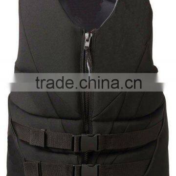 Full Throttle Adult Black Hinged Neoprene XL Life Jacket Vest