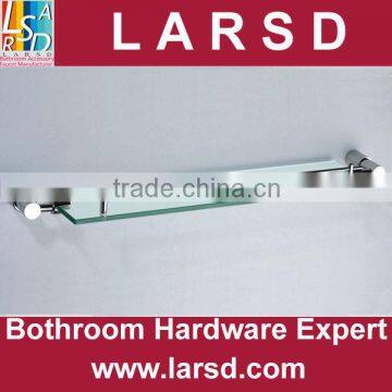 Bathroom brass holder with tempered glass shelf NO.6353