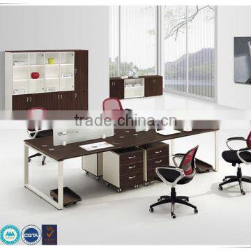 Factory price modern design four-seater MFC office workstation