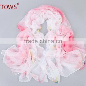Cheap Fancy Chiffon Silk Fabric Shawl Scarves for Lady Women Low Price photo-5