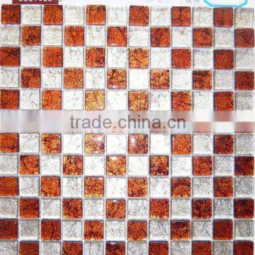 red backsplash tile