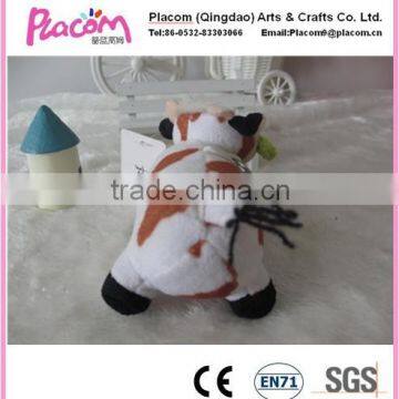 Lovely High Quality Plush Cow Keychain Toy Hot Selling