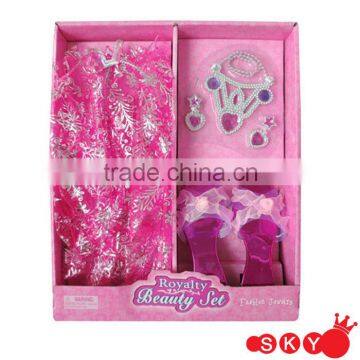 2014 Kids favourite plastic toys princess set girls princess dress up