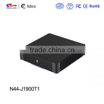 Fanless mini pc 12v mini pc J1900 CPU 4*COM VGA+HDMI windows xp linux system