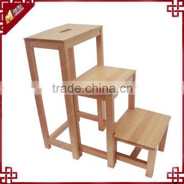 3pcs/lot Solid wood Folding chair Folding ladder WK5661