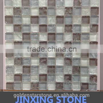 Majestic Ocean ice crash mosaic tile (crystal glass )