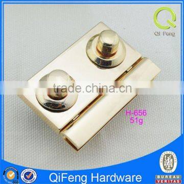 H-656 metal bag fitting new design hardware multilayer bag lock