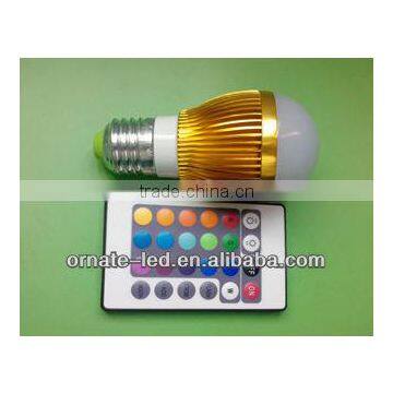 220v rgb led light bulb color changing