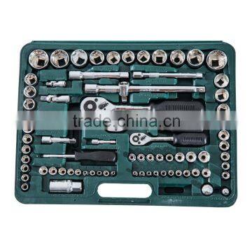 HomCom 137 Piece Mechanic's Socket and Ratchet Wrench Tool Kit Set photo-4