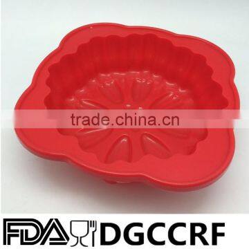 Round brownie/Corn Bread Silicone pie cake Pan mold for pumpkin pine