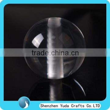 40mm Clear Solid Acrylic Sphere with Hole (Seamless)