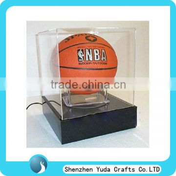 acrylic basketball display case,led basketball perimeter box