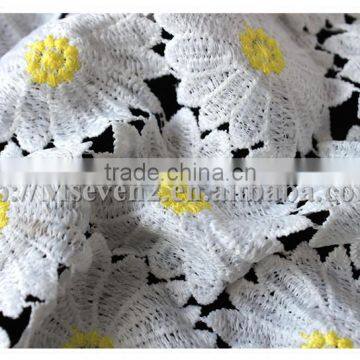 New Design Sunflower Pattern Cheap Guipure Lace Fabric for Children Dress photo-4