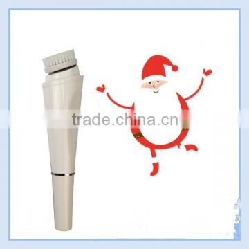 White color waterproof electric facial brush,facial cleaner safety using on face -JTLH-1501