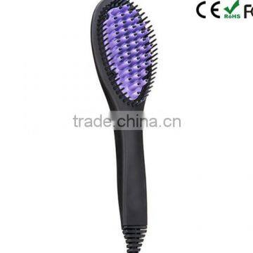 Purple Straight Comb Auto Electric Hair Straightener Brush photo-3