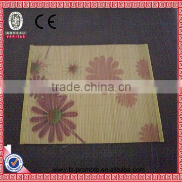 Round shape bamboo place mat/bamboo table mat