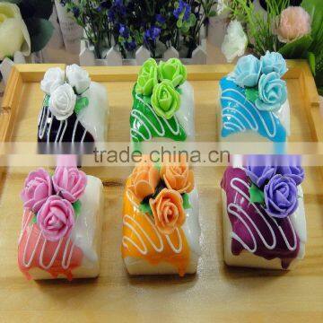 Fake 6 exquisite mousse ROSE cake for birthday party decoration/Fake cake desserts as fridge magnet produts