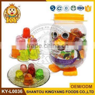 Penguins Bottle Assorted Mini Fruit Jelly Cup With Coconut