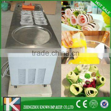 commercial fried ice cream machine price/fried ice cream machine roll with 2+10