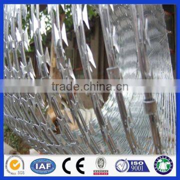 Galvanized Razor Barbed Wire/Stainless Steel Razor Barbed Wire Mesh