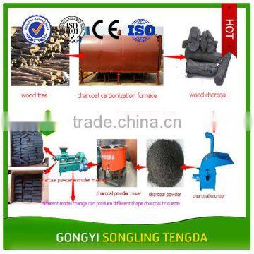 Briquette Making Machine/Complete Biomass Charcoal Briquette Production Line From Wood,Sawdust,Coconut,Rice Husk