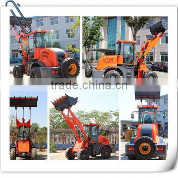 Small Scale Construction Machinery 2000kg Front End Loader With Backhoe Bucket photo-2
