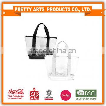 transparent PVC tote bag