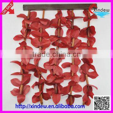 Plastic red leaf door curtain bamboo curtain door accessories XDCZ-005