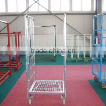 Nestable 2-side roll cage trolley