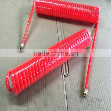 Orange Polyurethane Spiral Tube&G1/4 Brass Fitting Ends(5*8*7.5m);brass Valve photo-2