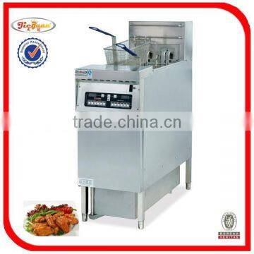 Vertical 1-tank Computer Fryer with oil Filter Cart 2-basket DF-33A 0086-13632272289