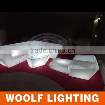 2014 Popular Modern Home Leisure Romote Control Color Changing Led Lighting Up Sofa Furniture photo-4
