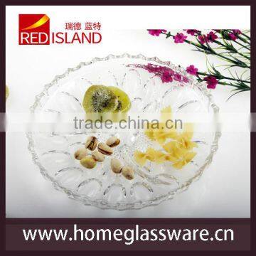 engraving fruit glass plate&dishes