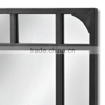 Tall Rectangular Iron Garden Mirror photo-2