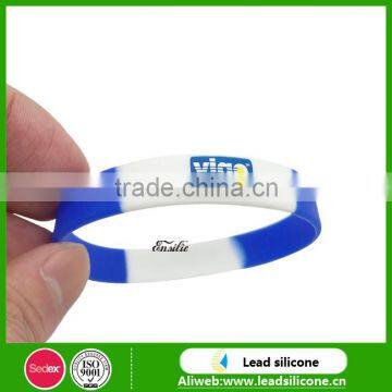 Professional Cheap Custom Logo Silicone Wristband Bracelet With Perimeter 180 mm or 202 mm