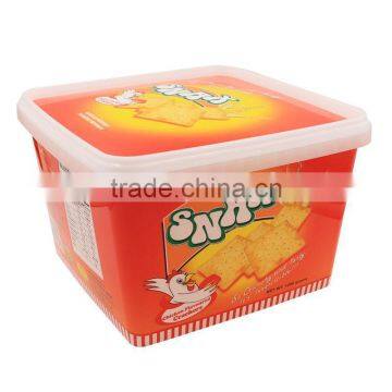 3.5L IML Plastic Cookie Box /Biscuit Container,Certificate Pet Food Containers photo-4