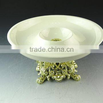 wholesale porcelain fruit plate, cheap porcelain cake stand in stock