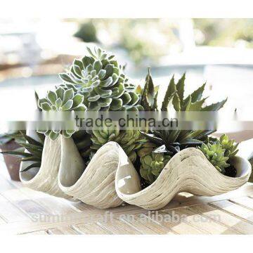 Custom Artificial Designed Resin Giant Clam Shell Tray photo-2