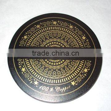 Customized Cheap Wooden Tea Cup Coaster, Tea Placement Cup Mat Coaster, Handmade Mule Mug Coaster, Custom MDF Wood Coaster photo-2