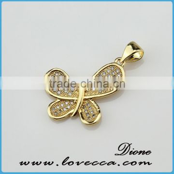 WX-16 Have in stock beautiful Micropave Setting product , Butterfly jewelry for necklace decor