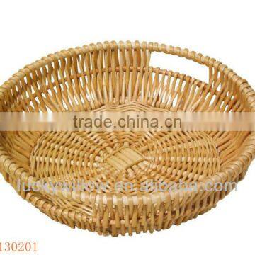 Round Wicker Storage Basket & Wicker Fruit Basket & Wicker Fruit Tray